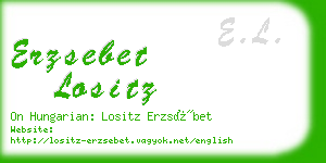 erzsebet lositz business card